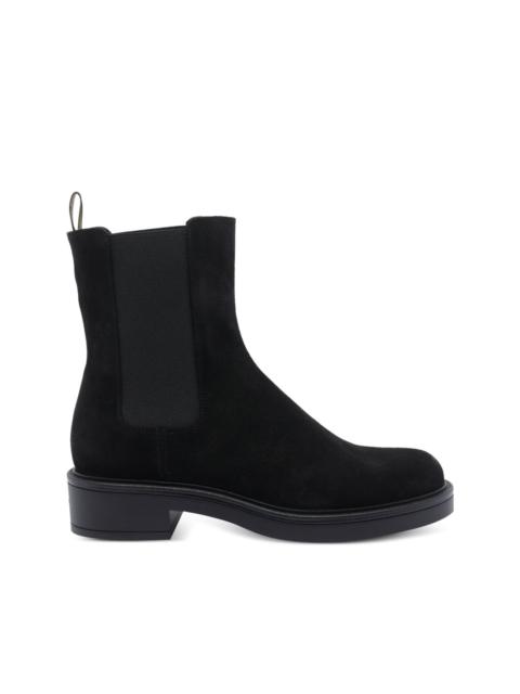 Stuart Weitzman suede chelsea boots