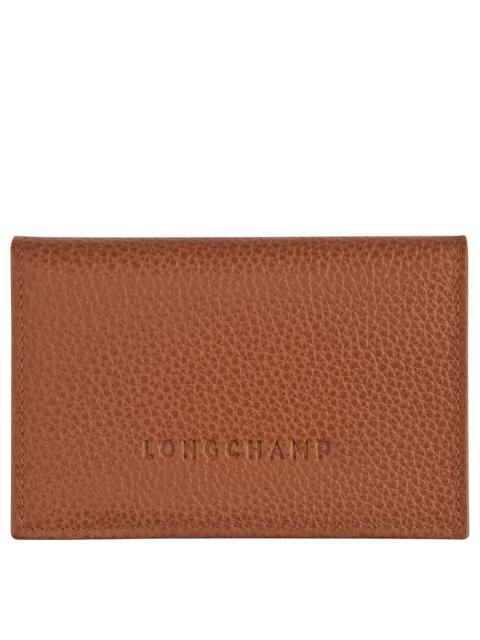 Longchamp Le Foulonné Card holder Caramel - Leather