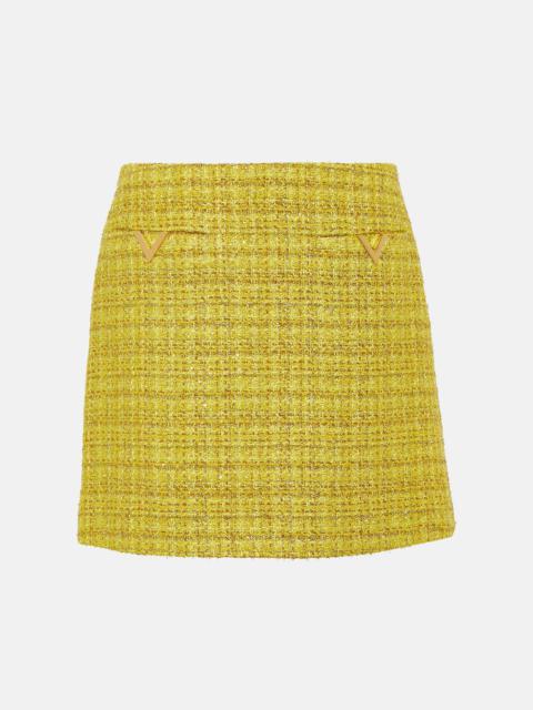 VGold tweed miniskirt