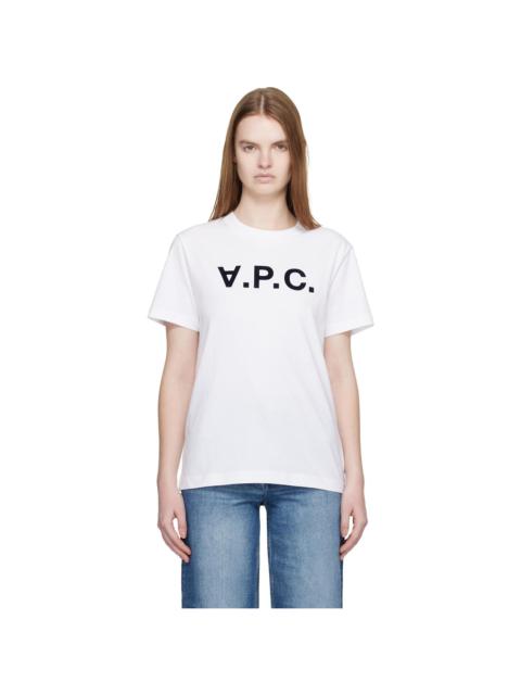 A.P.C. White Standard Grand 'VPC' T-shirt
