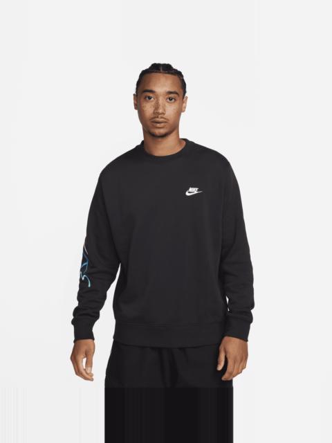 Nike Nike Men's Club Fleece Brushed-Back Graphic Crew