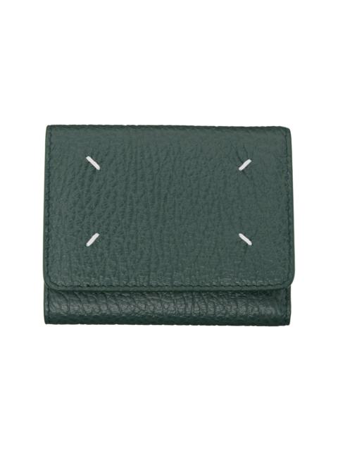 Maison Margiela Green Four Stitches Wallet