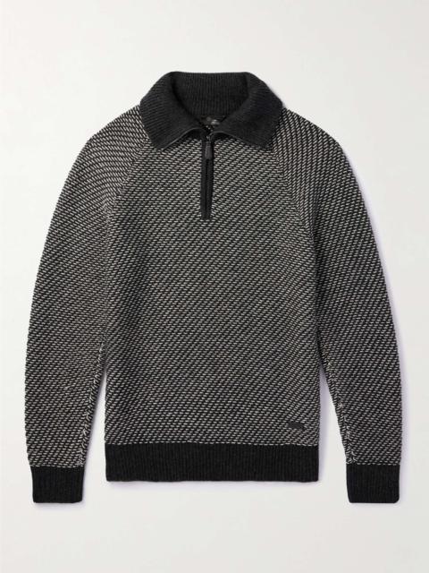 Loro Piana Cashmere and Cotton-Blend Half-Zip Sweater