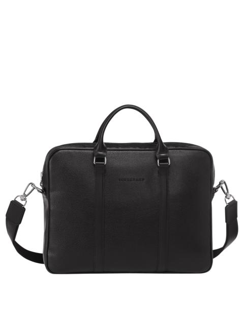 Le Foulonné XS Briefcase Black - Leather