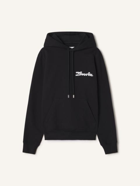 Lanvin LANVIN RIBBON HOODIE IN COTTON