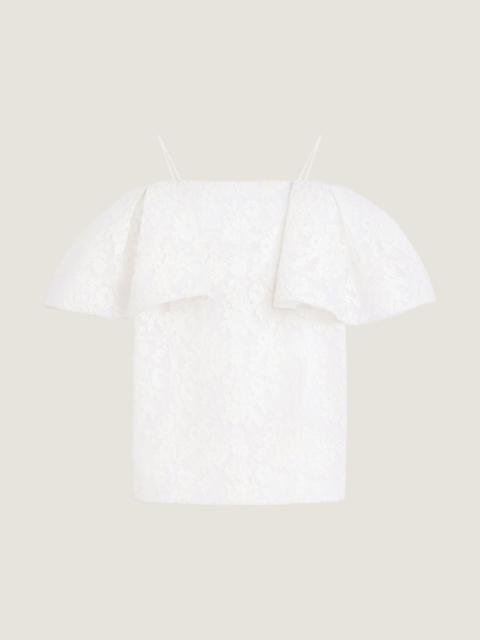 Givenchy OFF-THE-SHOULDER MINI DRESS IN FLORAL LACE AND SEQUINS