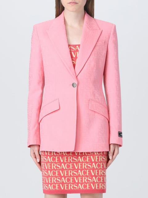 VERSACE VERSACE blazer in jacquard wool