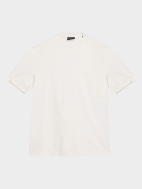 EMPORIO ARMANI Men's Lyocell and Cotton Crewneck T-Shirt