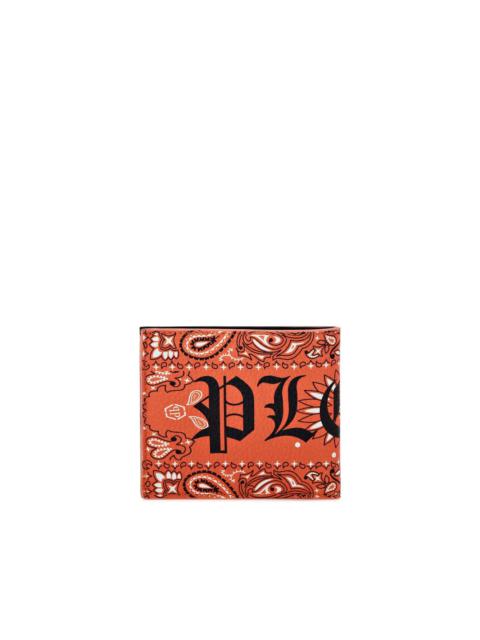 Gothic Plein paisley-print wallet