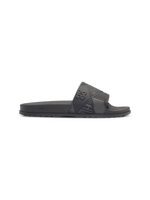 HUGO ITALIAN-MADE SLIDES WITH MIXED LOGOS