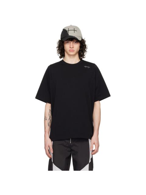 HELIOT EMIL™ Black Plicate T-Shirt