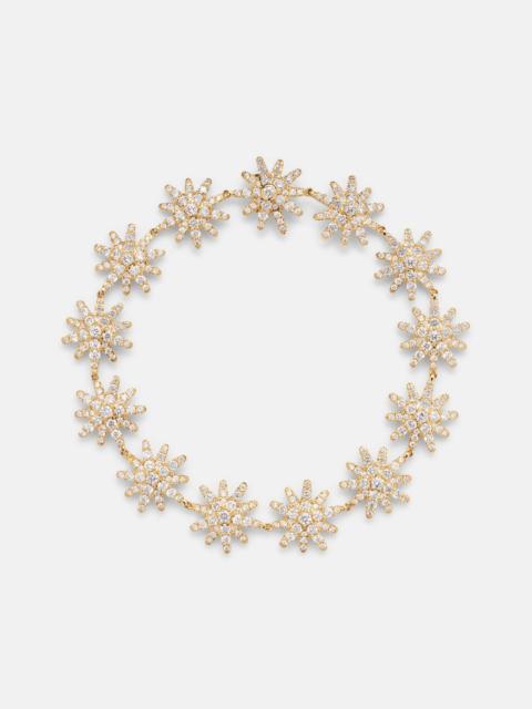 DAVID YURMAN Starburst 18kt gold tennis bracelet with diamonds
