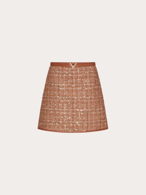 Valentino GLAZE TWEED LIGHT MINISKIRT