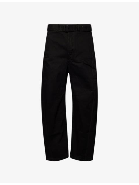 Lemaire Twisted Belted Cotton Denim Trousers