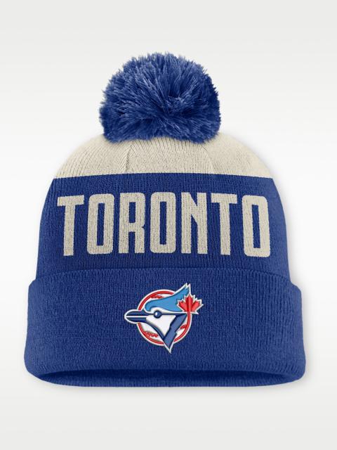 Nike Toronto Blue Jays Cooperstown Peak Men's Nike MLB Cuffed Pom Beanie