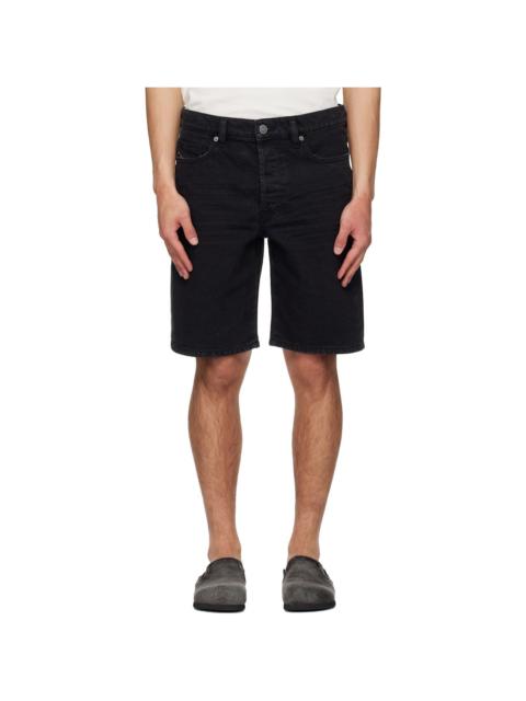 Diesel Black Regular-Short Denim Shorts