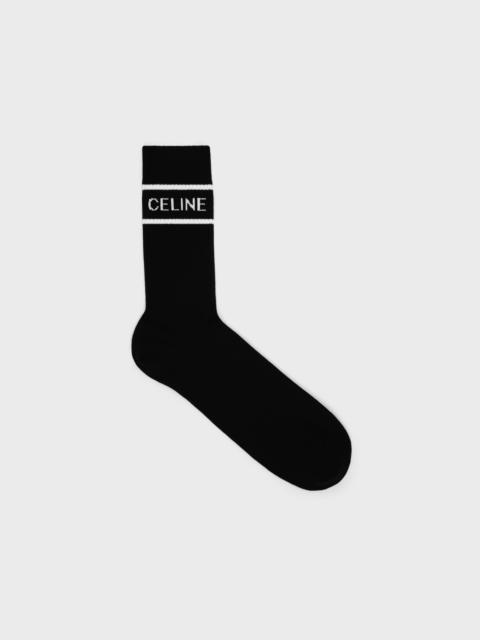 CELINE celine socks in striped cotton