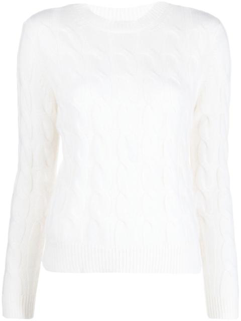 Max Mara cable-knit cashmere jumper