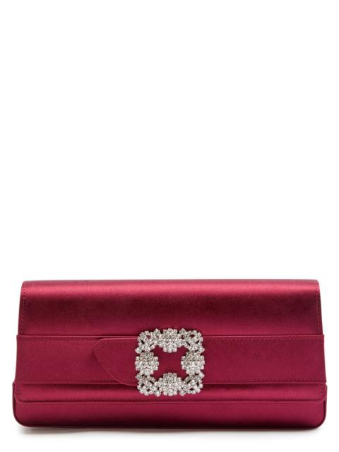 Manolo Blahnik Manolo Blahnik Gothisi Embellished Satin Clutch