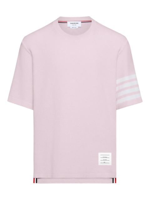 Thom Browne Short Sleeve Textured Pique Tee