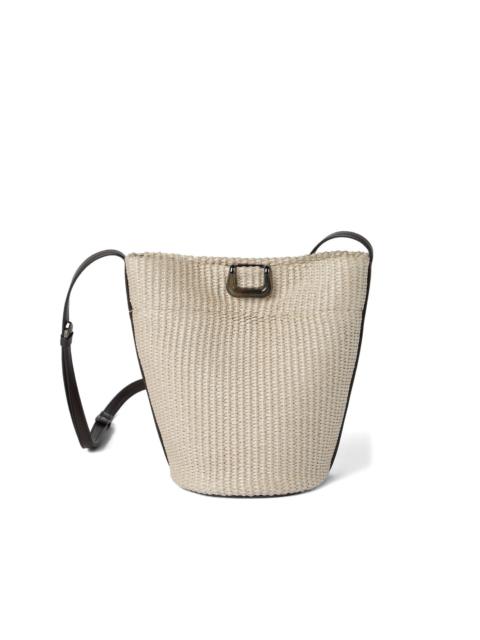 Brunello Cucinelli Sartorial small bucket bag in techno raffia