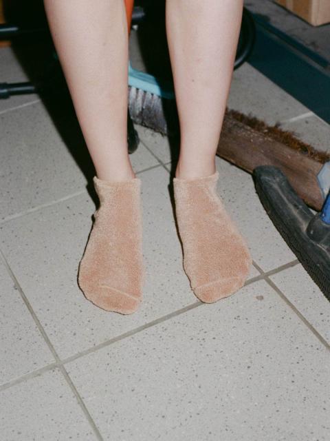 BASERANGE Buckle Ankle Socks - Textured Organic Cotton