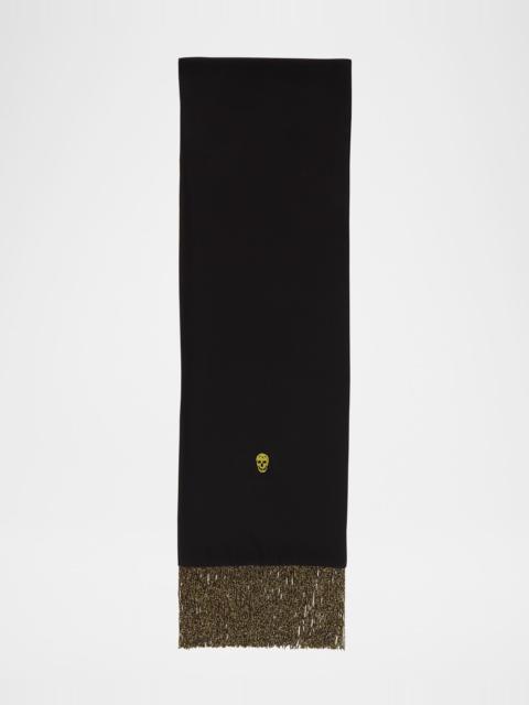 Alexander McQueen Scarf W/ Metallic Scarf