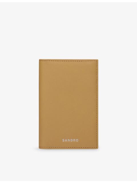 Sandro Logo-Embossed Leather Cardholder