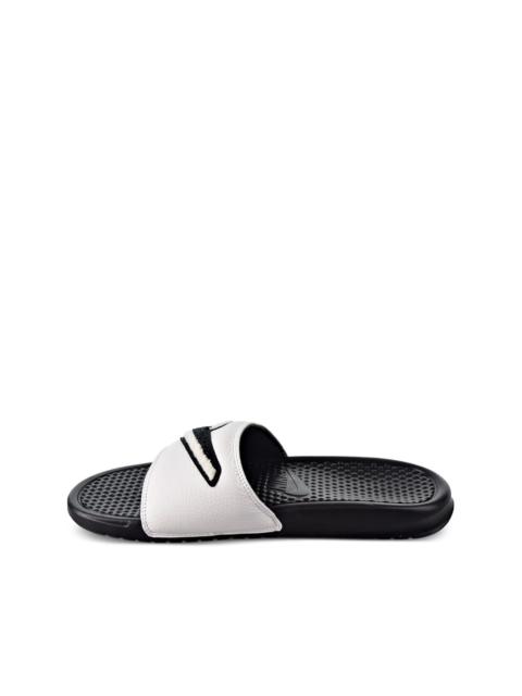 Nike Benassi JDI chenille "Black/Summit White" slides