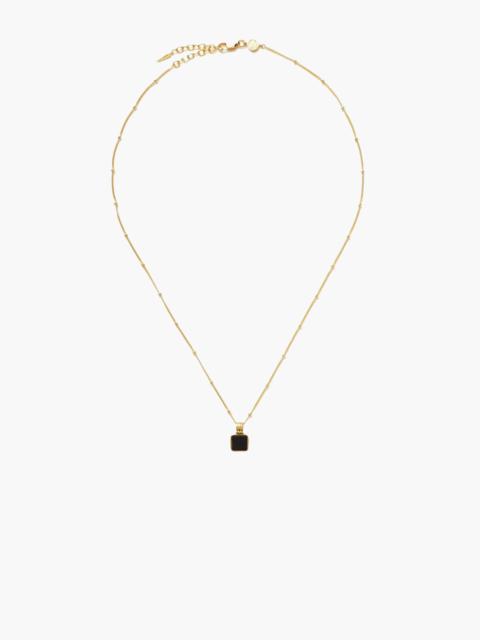 MISSOMA LUCY WILLIAMS SQUARE ONYX GEMSTONE NECKLACE