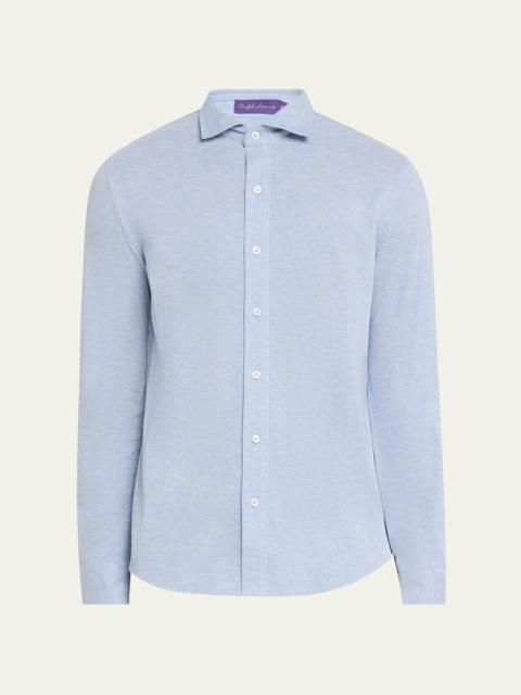 Ralph Lauren Men's Washed Pique Sport Shirt
