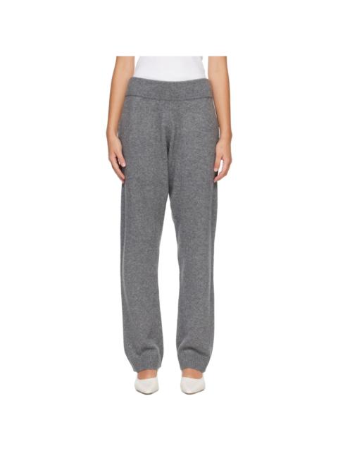 entire studios Gray Knit Cashmere Lounge Pants