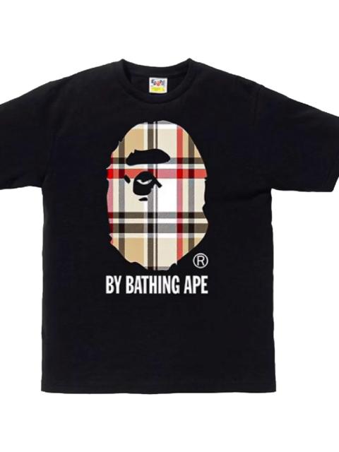A BATHING APE® Check by Bathing Tee "Black / Beige" 1G30 110 044 BB