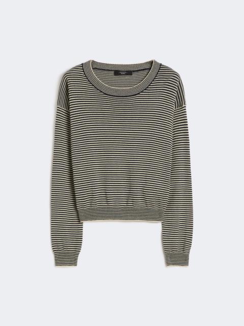 WEEKEND Max Mara Cotton crew-neck sweater - NAVY