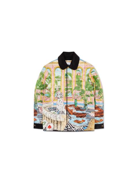 CASABLANCA Dream House Printed Quilted Hunting Jacket