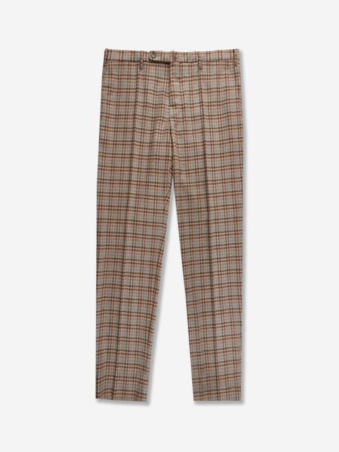 SLOWEAR Regular fit wool and cashmere trousers