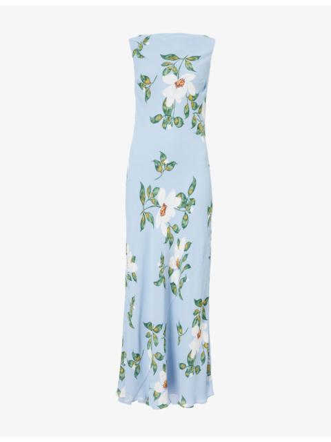Reformation Prescott Floral Crepe Maxi Dress