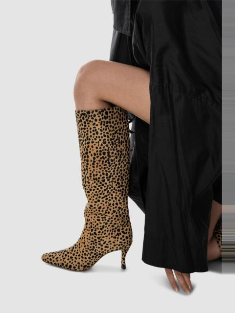 BY FAR Stevie 42 Pony Hair Knee-High Boot