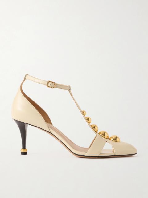 Chloé Cleiat Embellished Leather Pumps