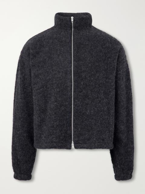 Jil Sander Brushed Wool-Blend Blouson Jacket
