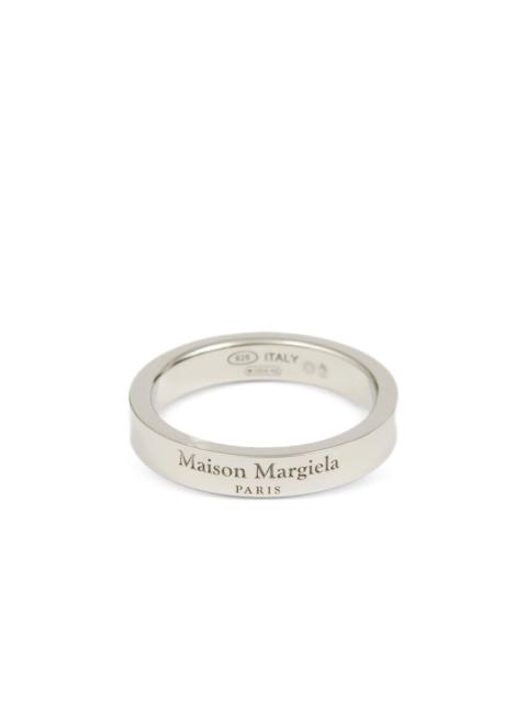 Maison Margiela engraved-logo band ring