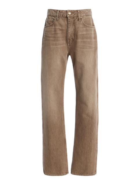 OSSOU Holt Rigid Mid-Rise Straight-Leg Jeans