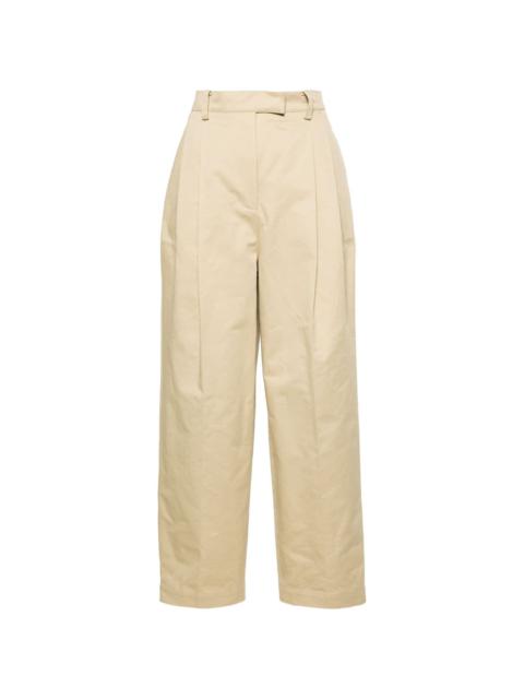 pleated cotton trousers