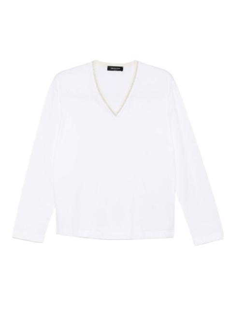 FABIANA FILIPPI embellished V-neck T-shirt