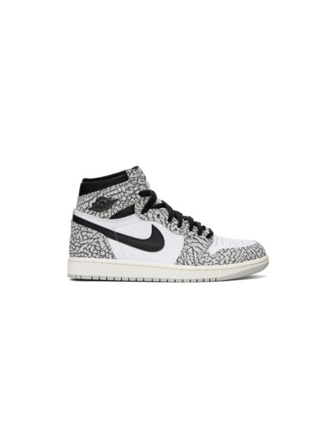 Jordan White & Gray Air Jordan 1 Retro High OG Sneakers