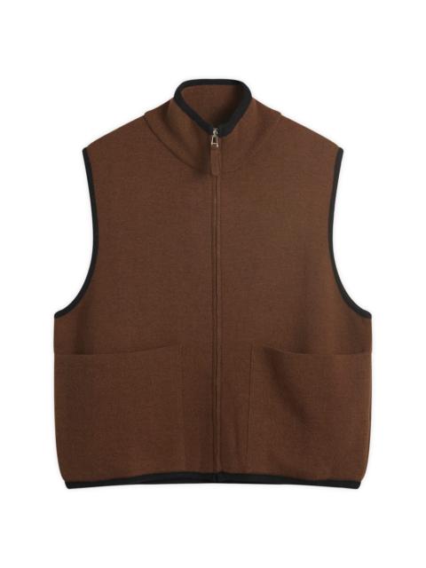 NOTHING WRITTEN Nothing Written Dicky Zip-Up Vest