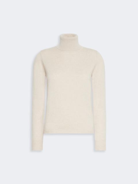 Max Mara EDUCATA Wool and cashmere turtleneck sweater - BEIGE