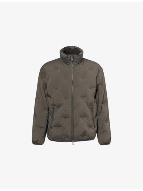 EMPORIO ARMANI Eagle-Print High-Neck Shell-Down Jacket