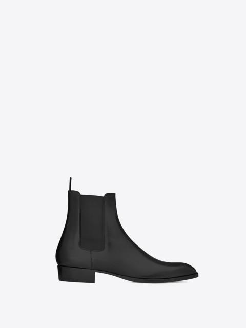SAINT LAURENT wyatt chelsea boots in smooth leather