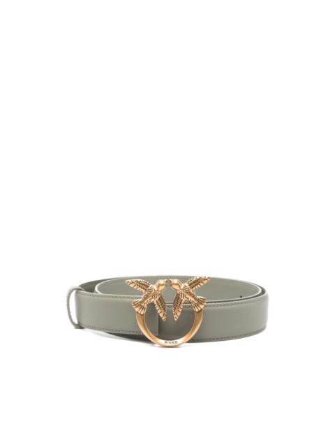 PINKO logo-buckle leather belt